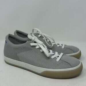 Rothys The Lace Up Sneaker Shoes Women’s Size 7.5 Storm Gray Knit Breathable